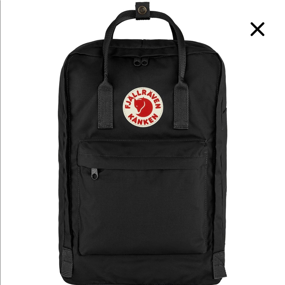 Fjallraven Classic Kanken 17 Inch Laptop Backpack Bag - Black